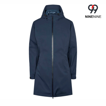 Mid Length Fully Taped Waterproof Hooded Rain Parka