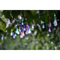 F5 Solar String Light 20 LEDS Waterproof Water Drop String Fairy Light Outdoor Garden Christmas Party Decoration Solar Lights