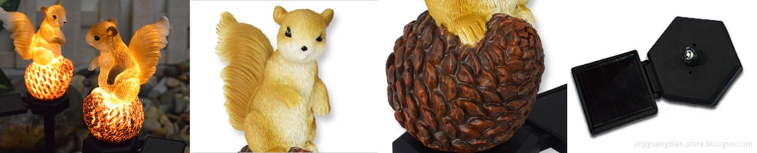 Squirrel Shaped Courtyard Lamp Outdoor