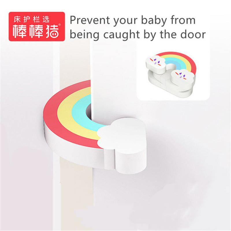 Babybbz 3 Pieces Cartoon Weather Doorways Gates Decorative Door Stopper Baby Safety Care Children Protection Shutting Device