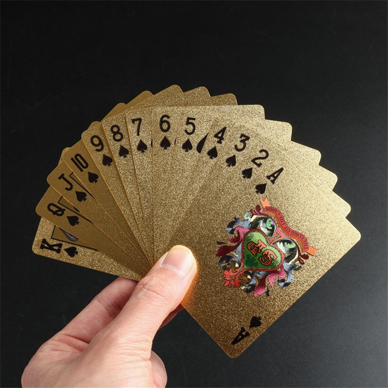 High Quality Durable Plastic Playing Cards Waterproof Playing cards table games Collection Black Poker Cards Gambling cards