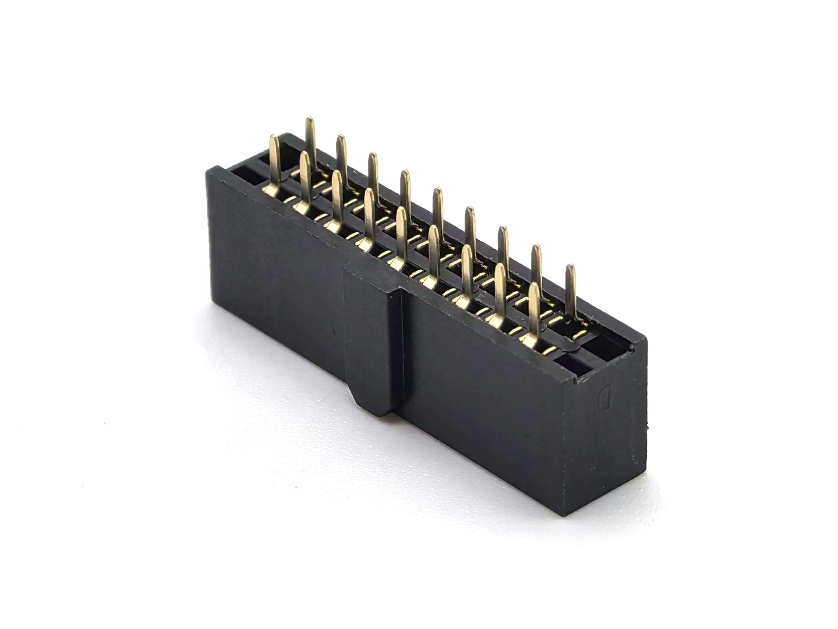 2.54mm Pitch Female Header Connector Dual Row Straight Pin numbers 1, 2, 21, and 22 are left open  H:8.5mm U-TYPE 2*11P