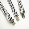 Fashion Piano Keyborad Printed suspenders for men and women high quality adult leather Suspender Kids braces Y-back BD032