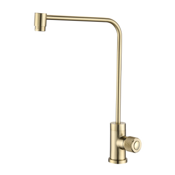 Brushed Gold Brass luxury kitchen faucet black/Chrome pure water drinking tap filter kitchen faucets