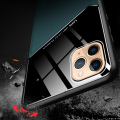 Magentic Holder Chip Case For iPhone 11 12 pro max mini SE 2020 Glass +Leather Phone Cases For iPhone 6 6S 7 8 X XS Max XR Cover