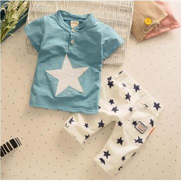 BibiCola summer baby boys clothing set casual short sleeve cotton tops+pants outfits sets 2pcs fashion toddler kids clothing set