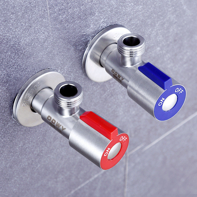 2pcs Angle Valves SUS304 stainless steel brushed finish filling valve Bathroom Accessories Angle Valve for Toilet Sink