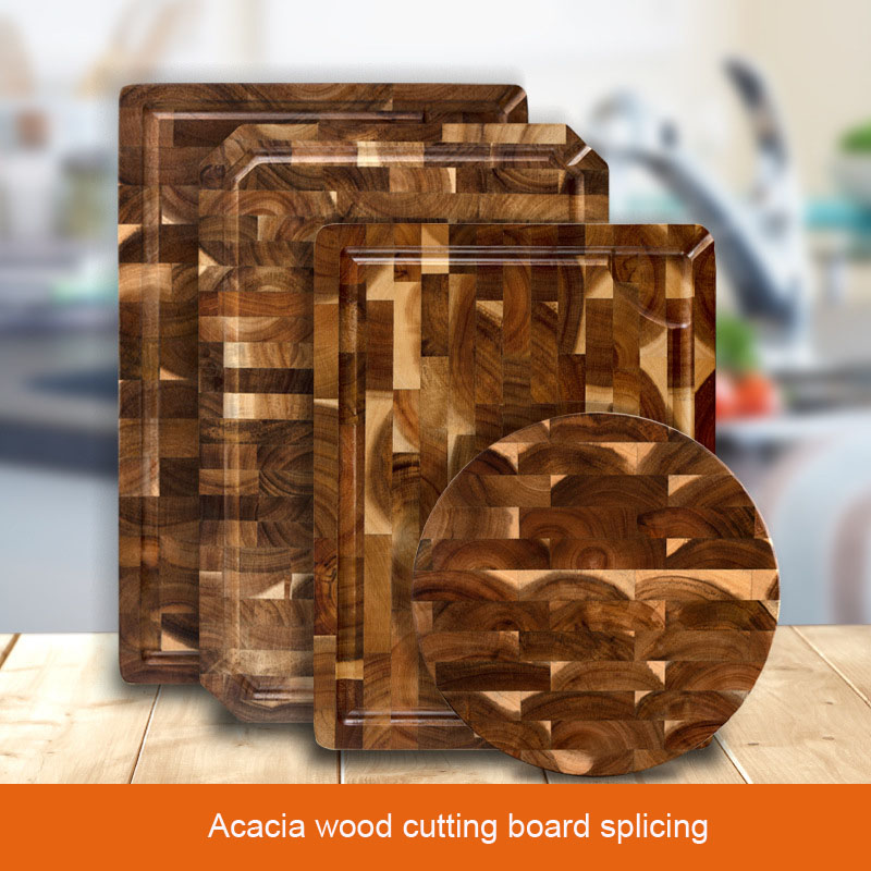Premium Acacia Wood Cutting Board 14 X 9 X 1 Inch with Hand Grips Solid Sturdy Chopping Serving Tray Platter Perfect Gift