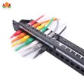 New 19in 1U Rack 24 Port Straight-through CAT6A Patch Panel RJ45 Network Cable Adapter Keystone Jack Ethernet Distribution Frame