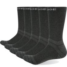 YUEDGE Brand Men Socks Cushion Cotton Crew Athletic Sport Hiking Socks Winter Warm Thermal Socks 5 Pairs