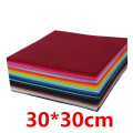 40pcs 30*30cm Non Woven Fabric/Felt Cloth /Polyester Cloths/1mm Thickness/Hand sewing Dolls Crafts Tablecloth Home Decoration