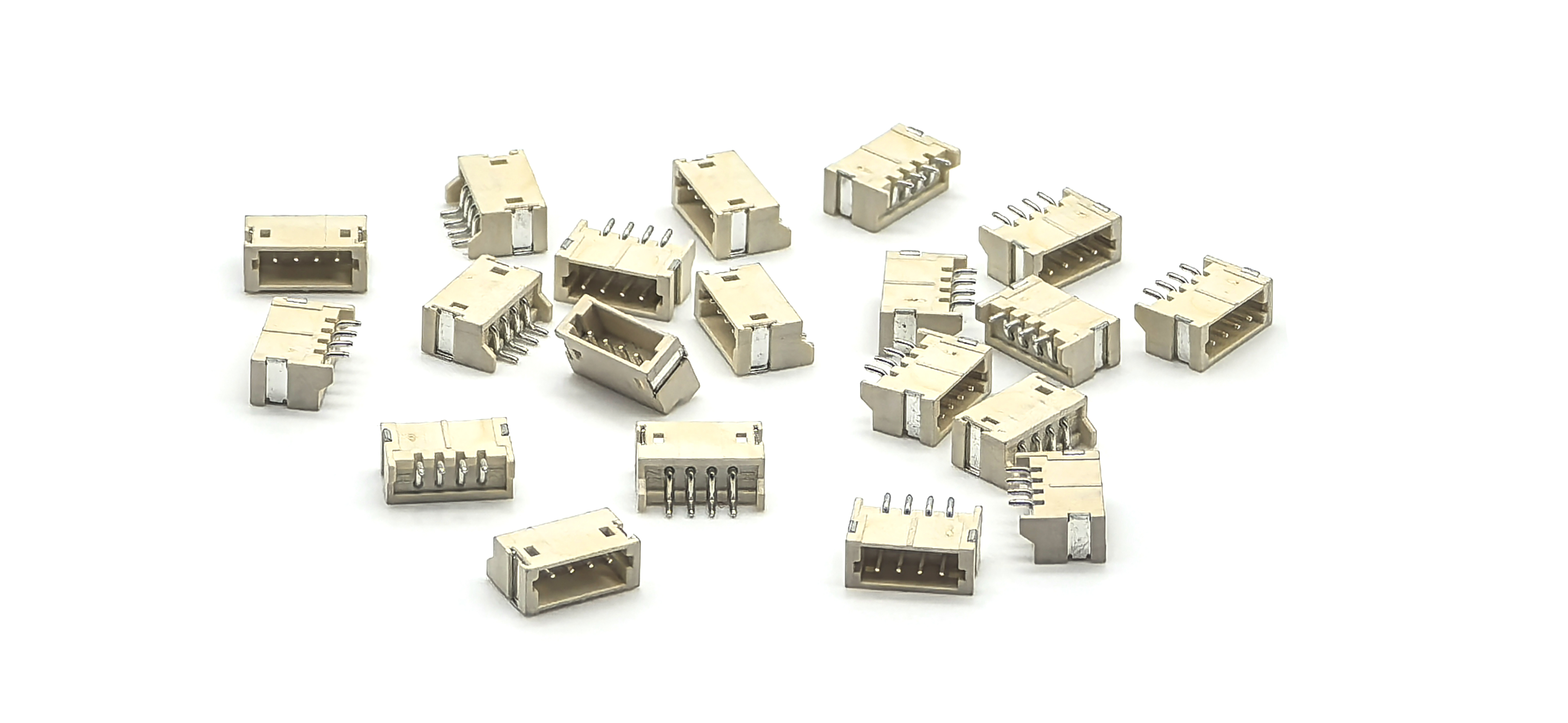 ZH1.5 Horizontal SMT Pin Socket Connector: WAFER ZH1.5 Right Angle Horizontal SMT 4P