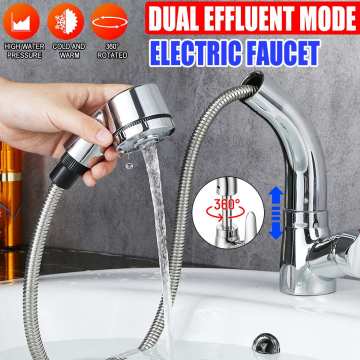 Pull Out Sprayer Kitchen Faucet Nozzle Kitchen Sink Dual Mode Hot Cold Sink Mixer Taps Deck Mounted Shower Faucet