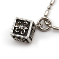 Custom square black cross pendant