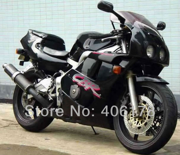 Motorcycle Fairing Fits For Honda CBR400RR NC29 1990-1998 Black Bike BodyWorks Street Fairings For Motorcycle