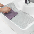 Non-Slip Portable Washing Board PVC Strong Decontamination Washboard with Suction Cup Foldable Household Products Cleaning Tools