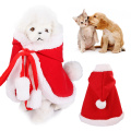 Sweet Clothes For Small Dogs Christmas Cat Dog Cloak Chihuahua Winter Warm Dog Hoodie Soft Dog Costume Pet Supplies