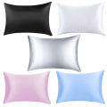 Pure Emulation Satin Silk Pillowcase for bedroom sofa Square Pillow Single Cover Chair Seat Soft Mulberry Plain Pillow Cover