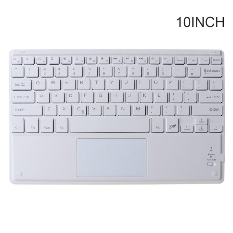 7/9/10 Inches Wireless Bluetooth Lightweight Keyboard with Touchpad Cellphone Tablet Keyboard Portable Travel Keypad