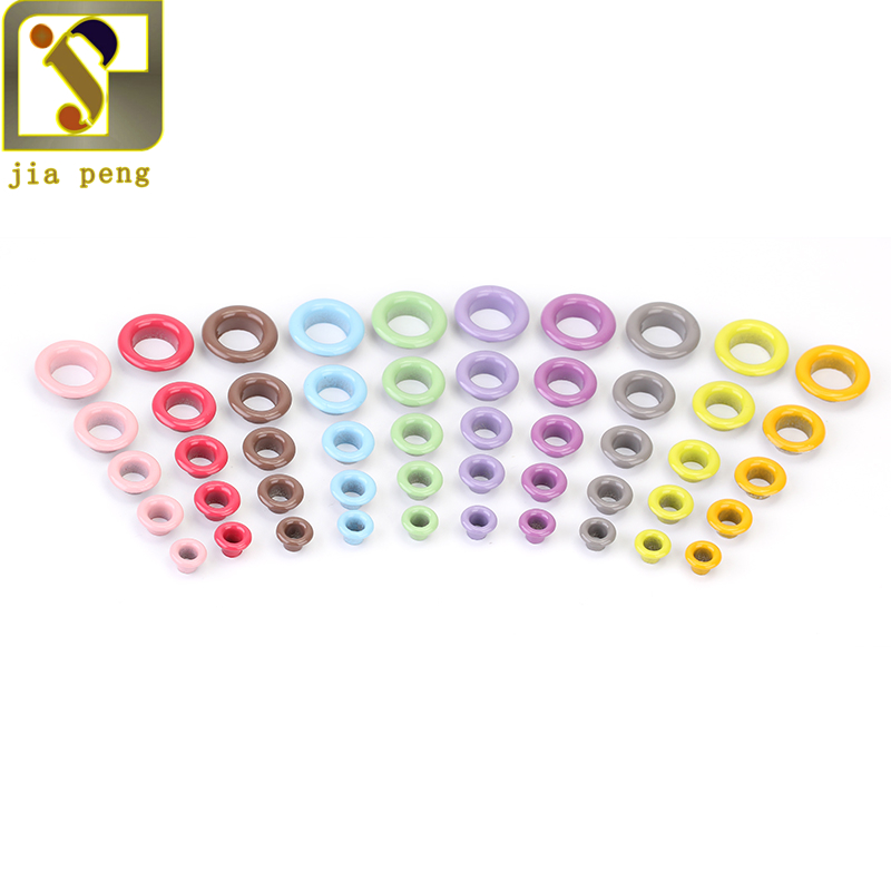 Metal Alloy Garment Eyelets Multicolor Scrapbook Eyelet Inner Dia. 8MM Craft Sewing DIY Accessory 100sets