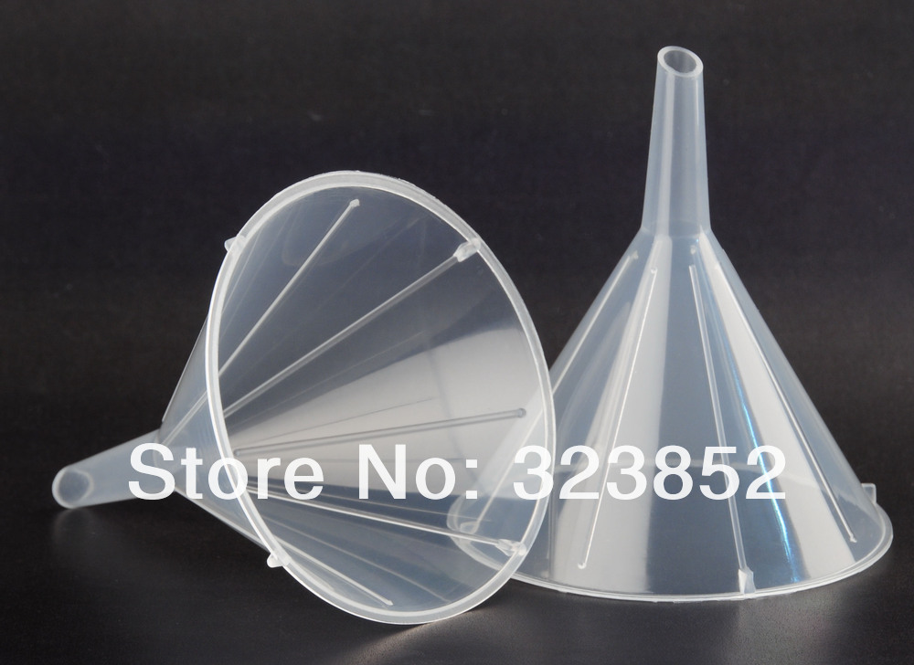 Plastic Small Funnels Dia.65mm PP Short Stem Inside Dia. 4.5mm Autoclave Pack of 25