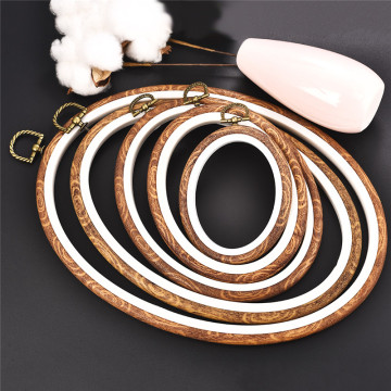 Plastic Retro Color DIY Sewing Embroidery Ring Hoop Tool Embroidery Cross Stitch Hoop Frame Ring Round Hoop Craft