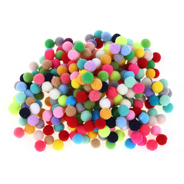 Hot 10-100Pcs/lot Mixed Soft Round Shaped Pompom Balls Fluffy Pom Pom For Kids DIY Garment Handcraft 10/15/20/25/30mm
