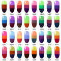 Inagla Temperature Change 3 Color Change UV Gel Lacquer Gel Nail Polish Manicure Thermo Gel Nail Art Mood Change Hybrid Varnish