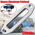 12000 lbs Winch Rope Guide Silver Hawse Aluminum Fairlead For or ATV UTV Off-Road