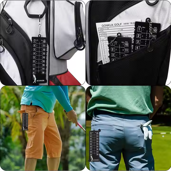 Portable 18-Hole Stroke Counter with Competition Attachment GP Golf Scorecard & Holder Accessories for Golfers2