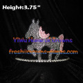 3.75inch Height Crystal Horse Pageant Crown