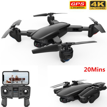 Profession RC Drone 4K HD Camera GPS Follow Pro Selfie Foldable Flight 20 Mins Quadcopter With WiFi FPV Double Camera Quadcopter