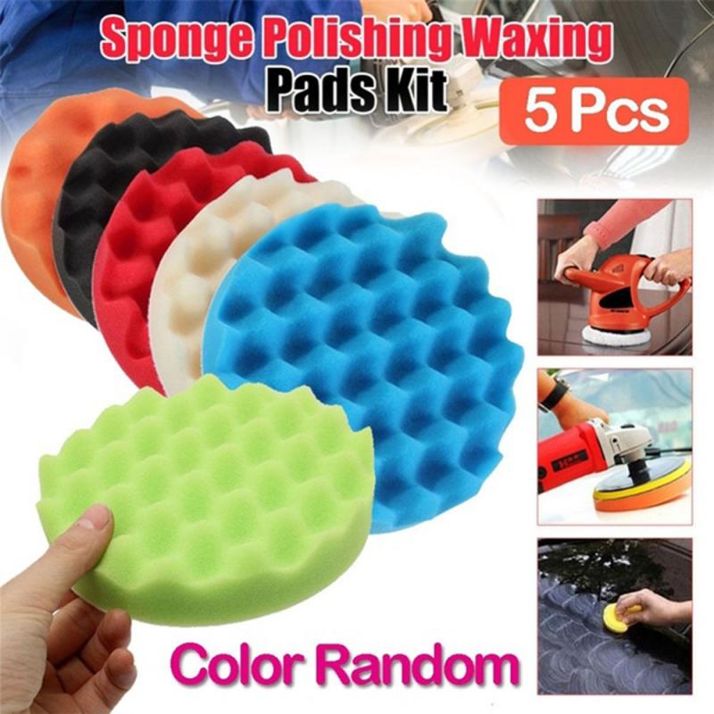 8pcs Car Polisher Gross Polish Pad Buffer Waxing Buffing Polishing Sponge Pad Car Wash Maintenance Waxing Sponge Car Accessories