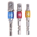 1/4" 3/8" 1/2" Socket Adapter Drive Hex Shank Converter Impact Set Extension Drill Bits Power Tool Accessories 3 Styles