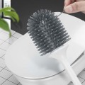 Toilet Brush Soft Bristle Wall-mounted Bathroom Toilet Brush Holder Set Clean Tool Durable ThermoPlastic Rubber