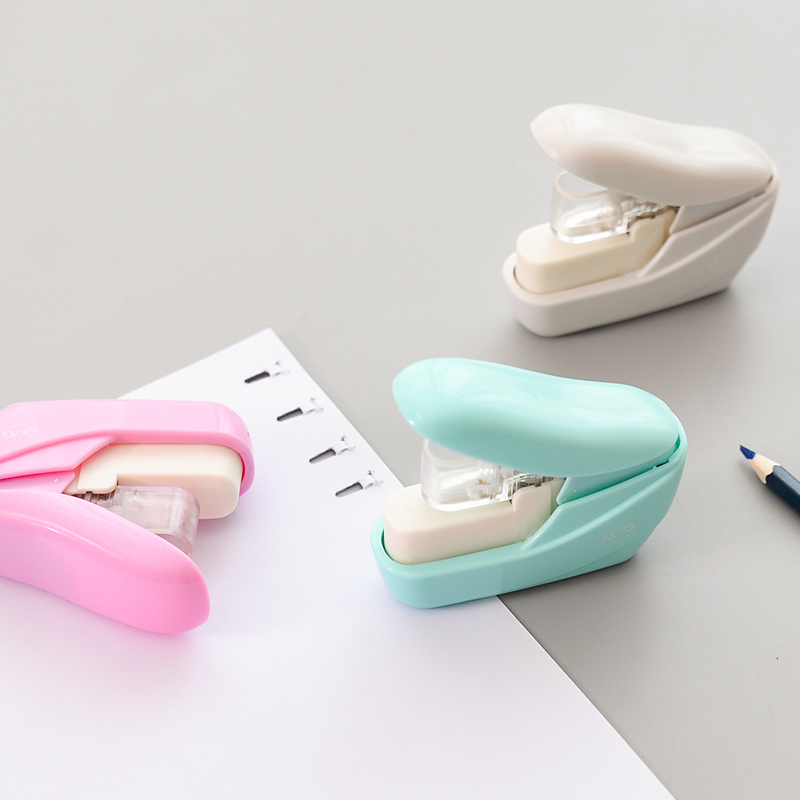 M&G Mini Cute Stapleless Stapler Paper Stapling Machine No Staples Staples Free,Eco-friendly,School Office Supply Stationery