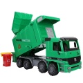 Children Simulation Inertia Garbage Truck Sanitation Car Model Toy with Three Trash Can Kid Inertia Engineering Cleaning Car Toy