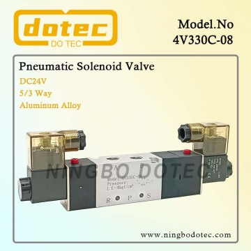 4V330C-08 Airtac Type 5/3 Way Pneumatic Solenoid Valve