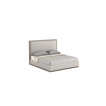 Full Bed Frame Platform Bed with Fabric Upholstered