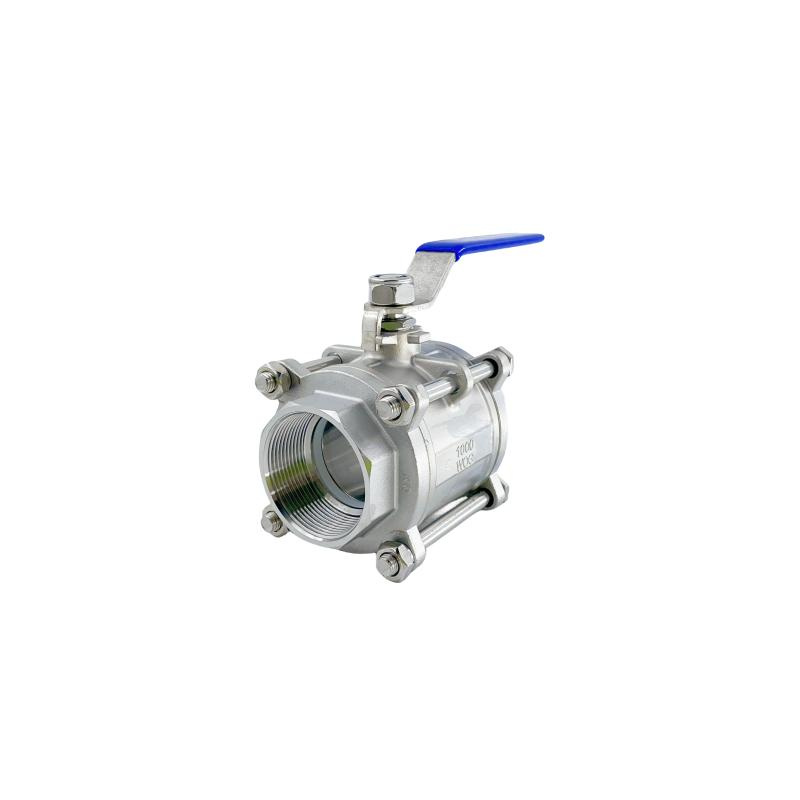 SS304 316 Three Piece Ball Valve (5)