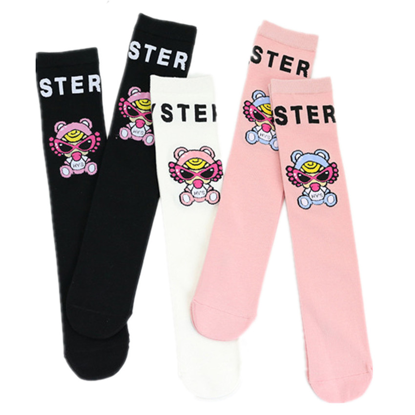 Baby Socks Girls Long Sock Cute Cartoon Girls Hysteric Mini Kids High Knee Socks Girls Leg Warmer for 0-15 years