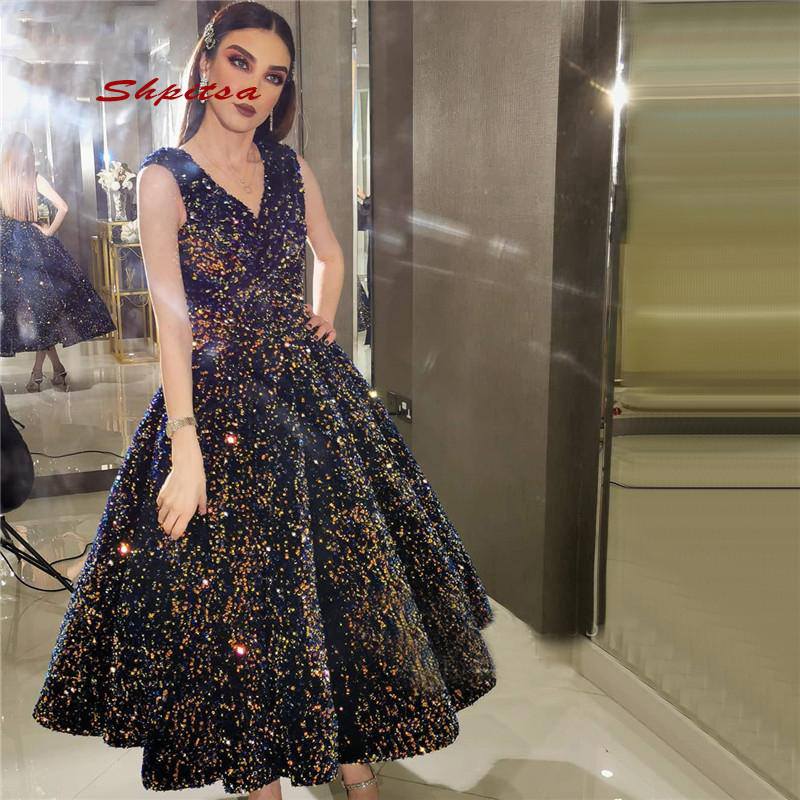 Sexy Luxury Short Cocktail Dresses Party Sequin Homecoming Plus Size Graduation Women Prom Coctail Mini Semi Dresses