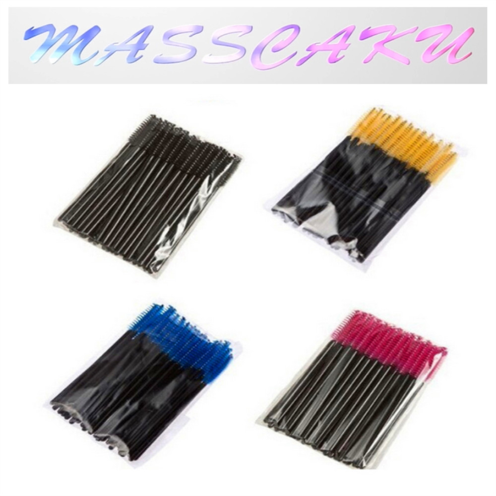 50 Pcs Eyelash Makeup Brushes Disposable Mascara Wands Applicator Eye lashes Cosmetic Brush Maquiagem Cilio Makeups Tool Kit