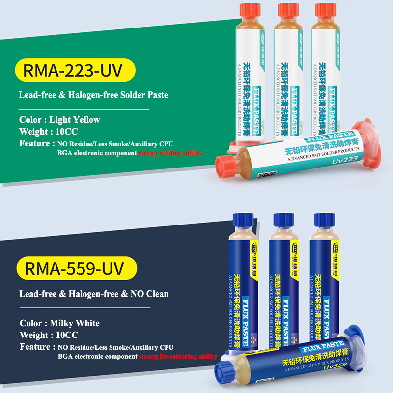 Lead-Free 223/559 Solder Paste Flux NO-Clean Halogen-Free Welding Flux BGA SMD PCB Soldering Welding Repair Paste