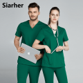 New Unisex Medical Surgical Uniform lab coat Hospital Nurse Uniform Beauty salon Dentist clinic pharmacy Pet veterinar Uniform