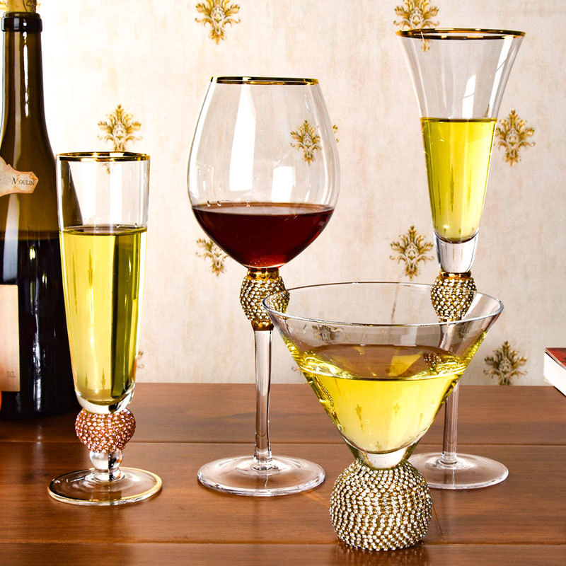 Creative Glass Tall Wine Glass Cocktail Glass Champagne Glass Drink Pour Glass Bar Supplies Glass Wine Glass Whiskey Glass