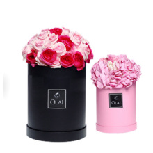 Luxury gift flower boxes with ribbon round boxes