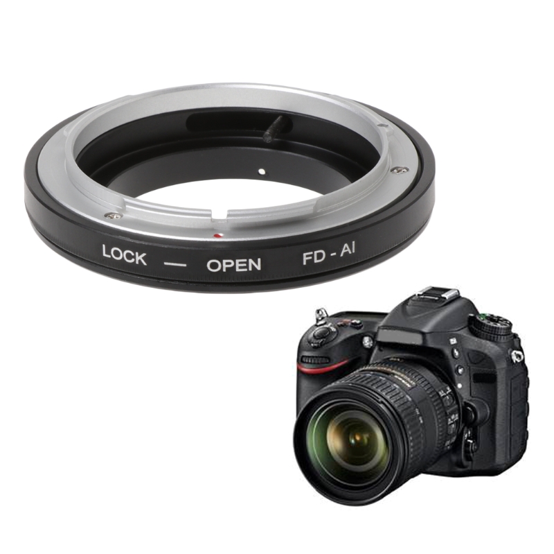 FD-AI Mount Adapter Ring For Canon FD Lens to Nikon F D7100/ D600/ D3200/ D800