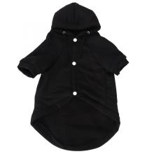 Cool Dog Hoodies Black Cotton Pet Winter Warm Costume Hoodie Leisure Coat Clothing Clothes with Buckle for Dogs Cats Puppy
