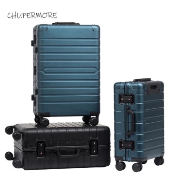 CHUPERMORE 100% Aluminum-magnesium alloy Rolling Luggage Spinner 20/24/29 inch size high quality Suitcase Wheels Men Trolley